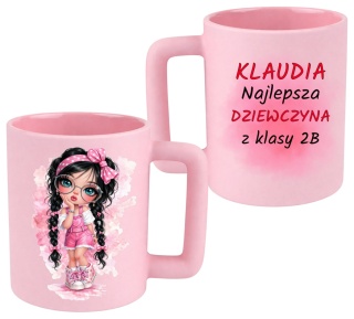 Kubek 400ml DUŻY z nadrukiem Prezent dla DZIEWCZYNY Dzień Kobiet z imieniem