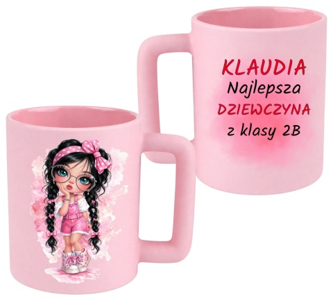 Kubek 400ml DUŻY z nadrukiem Prezent dla DZIEWCZYNY Dzień Kobiet z imieniem