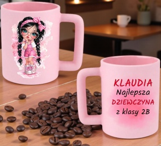 Kubek 400ml DUŻY z nadrukiem Prezent dla DZIEWCZYNY Dzień Kobiet z imieniem