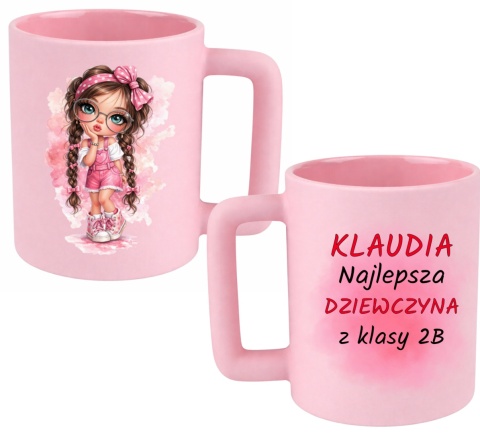 Kubek 400ml DUŻY z nadrukiem Prezent dla DZIEWCZYNY Dzień Kobiet z imieniem