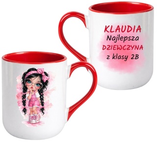 Kubek z nadrukiem Prezent dla DZIEWCZYNY Dzień Kobiet z imieniem