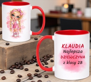 Kubek z nadrukiem Prezent dla DZIEWCZYNY Dzień Kobiet z imieniem