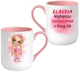 Kubek z nadrukiem Prezent dla DZIEWCZYNY Dzień Kobiet z imieniem