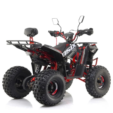 Quad ASIX COMMANDER 125 4T 3+R półautomat czerwony