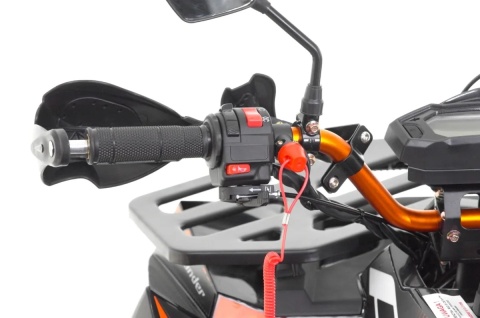 Quad ASIX COMMANDER 125 4T 3+R półautomat czerwony