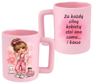 Kubek 400ml DUŻY z nadrukiem prezent Dzień Kobiet urodziny dla Dziewczyny