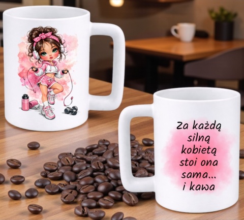 Kubek 400ml DUŻY z nadrukiem prezent Dzień Kobiet urodziny dla Dziewczyny