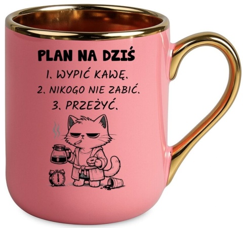 Kubek z nadrukiem PLAN NA DZIŚ prezent Dzień Kobiet urodziny dla Dziewczyny