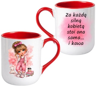Kubek z nadrukiem prezent Dzień Kobiet urodziny dla Dziewczyny Koleżanki