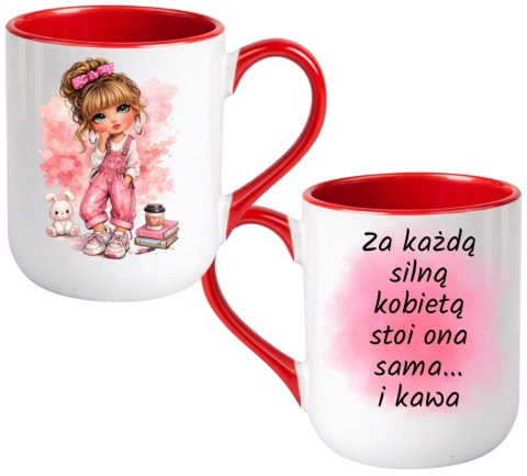 Kubek z nadrukiem prezent Dzień Kobiet urodziny dla Dziewczyny Koleżanki