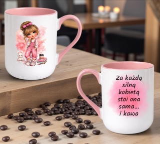 Kubek z nadrukiem prezent Dzień Kobiet urodziny dla Dziewczyny Koleżanki