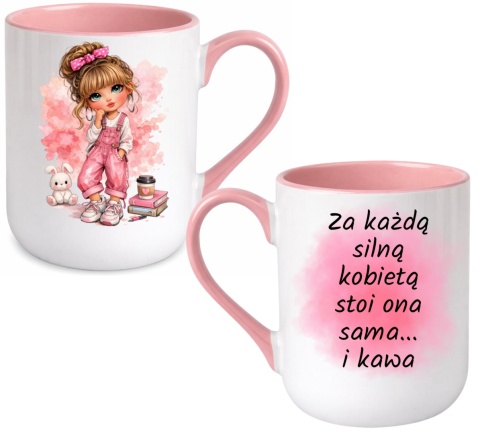 Kubek z nadrukiem prezent Dzień Kobiet urodziny dla Dziewczyny Koleżanki