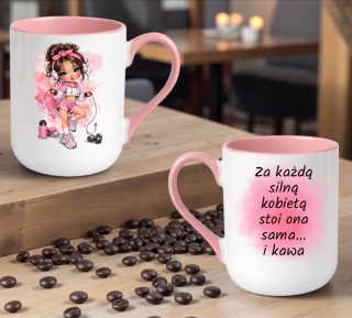 Kubek z nadrukiem prezent Dzień Kobiet urodziny dla Dziewczyny Koleżanki