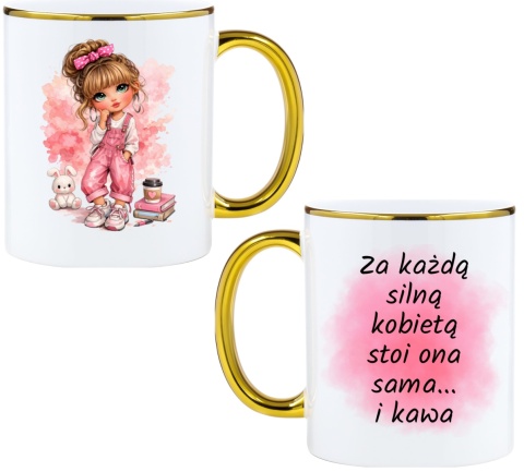 Kubek z nadrukiem prezent Dzień Kobiet urodziny dla Dziewczyny Koleżanki