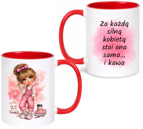 Kubek z nadrukiem prezent Dzień Kobiet urodziny dla Dziewczyny Koleżanki
