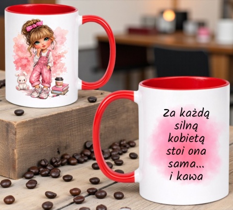 Kubek z nadrukiem prezent Dzień Kobiet urodziny dla Dziewczyny Koleżanki