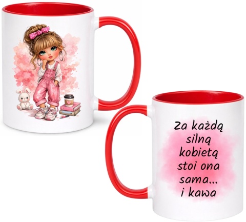 Kubek z nadrukiem prezent Dzień Kobiet urodziny dla Dziewczyny Koleżanki