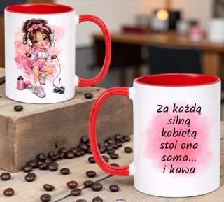 Kubek z nadrukiem prezent Dzień Kobiet urodziny dla Dziewczyny Koleżanki