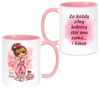 Kubek z nadrukiem prezent Dzień Kobiet urodziny dla Dziewczyny Koleżanki