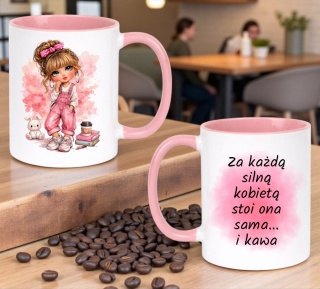 Kubek z nadrukiem prezent Dzień Kobiet urodziny dla Dziewczyny Koleżanki