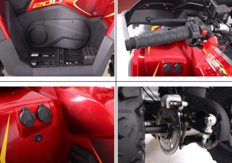 Quad ASIX TYTAN 200RR 4T czerwony