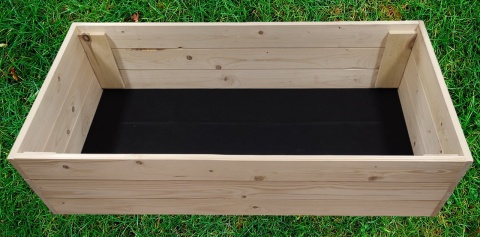 Warzywniak drewniany Zielnik Skrzynia na warzywa Inspekt Grządka 120x80x27