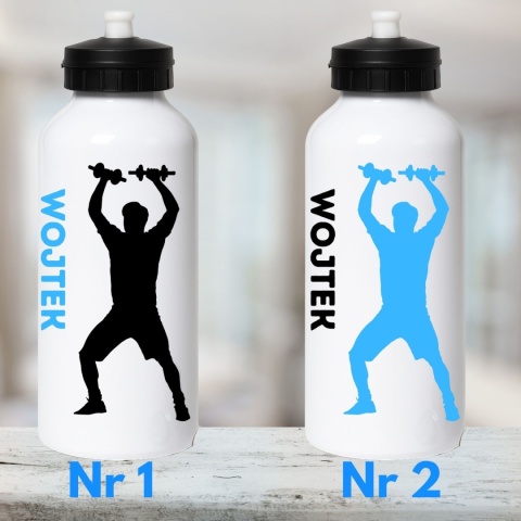 Bidon z nadrukiem Butelka na wodę z Imieniem Trening Sport Prezent