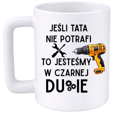 Kubek 400ml DUŻY z nadrukiem prezent Dzień Ojca urodziny dla Taty