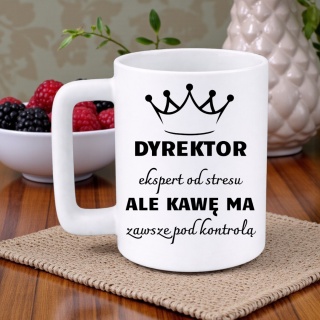 Kubek 400ml DUŻY z nadrukiem Dyrektor śmieszny prezent dla Dyrektorka