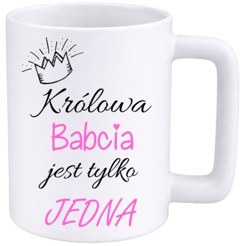 Kubek 400ml DUŻY z nadrukiem prezent Dzień Babci Babcia urodziny