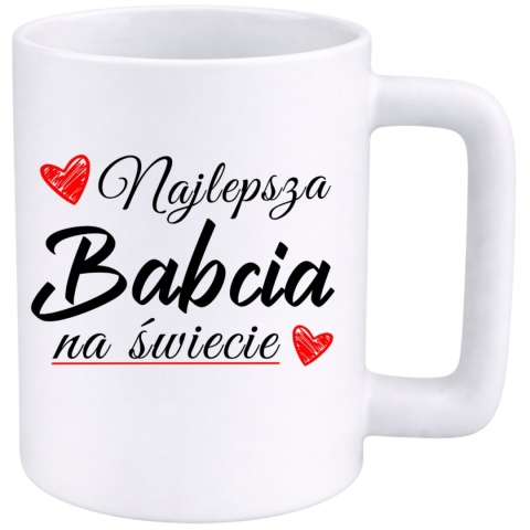Kubek 400ml DUŻY z nadrukiem prezent Dzień Babci Babcia urodziny