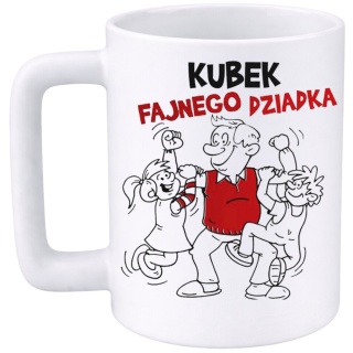 Kubek 400ml DUŻY z nadrukiem prezent Dzień Dziadka Dziadek urodziny
