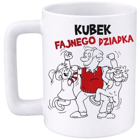 Kubek 400ml DUŻY z nadrukiem prezent Dzień Dziadka Dziadek urodziny