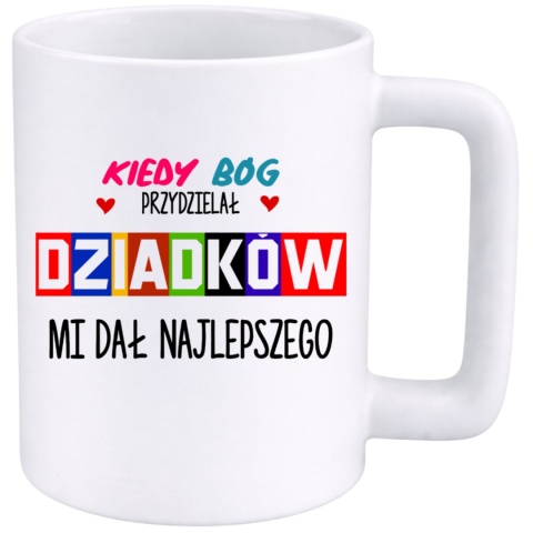 Kubek 400ml DUŻY z nadrukiem prezent Dzień Dziadka Dziadek urodziny