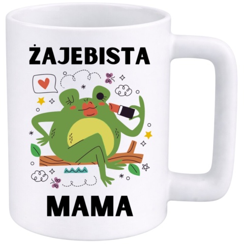 Kubek 400ml DUŻY z nadrukiem prezent Dzień Matki Mama urodziny