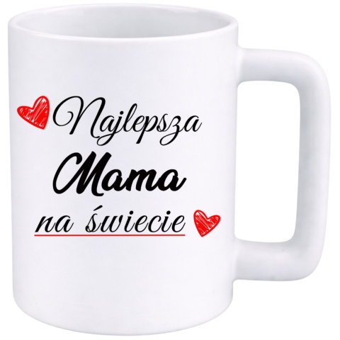Kubek 400ml DUŻY z nadrukiem prezent Dzień Matki Mama urodziny