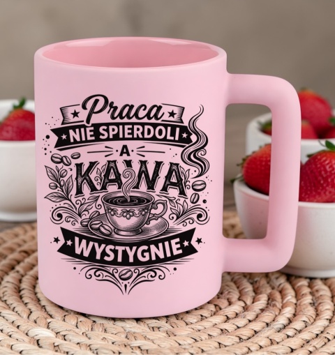 Kubek 400ml DUŻY z nadrukiem prezent dla Koleżanki z pracy Dziewczyny Mamy