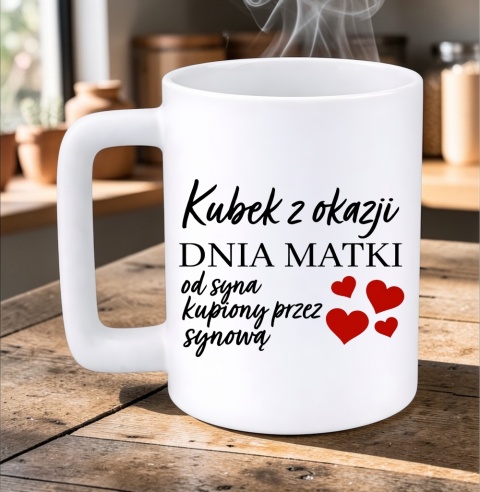 Kubek 400ml DUŻY z nadrukiem prezent dla MAMY Dzień Matki Mama Teściowa