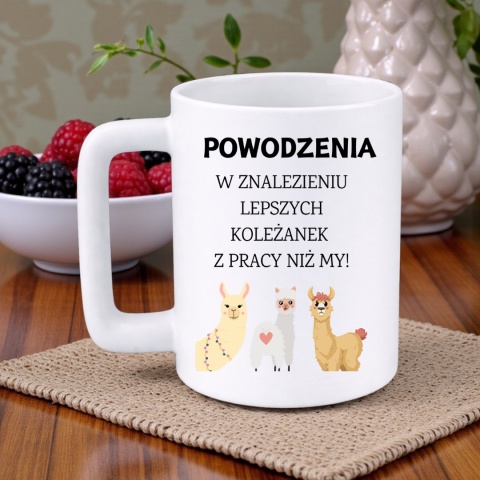 Kubek 400ml DUŻY z nadrukiem prezent na pożegnanie odejście z pracy