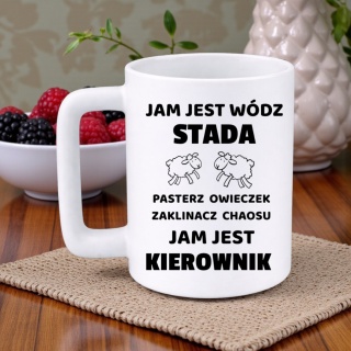 Kubek 400ml DUŻY z nadrukiem śmieszny prezent dla Kierownika