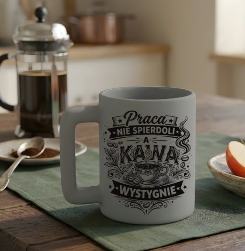 Kubek 400ml DUŻY z nadrukiem śmieszny tekst dla Kolegi z pracy Chłopaka