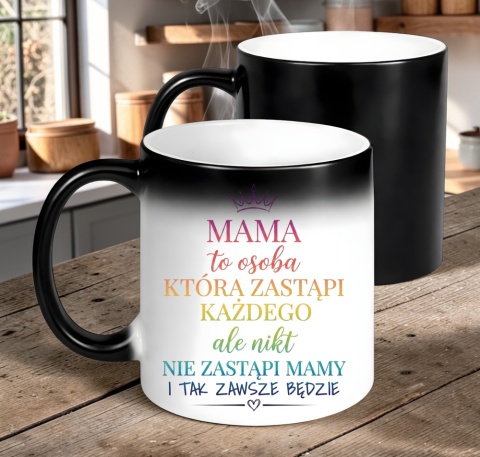 Kubek magiczny z nadrukiem prezent dla MAMY Dzień Matki Mama Teściowa