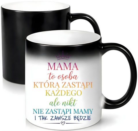 Kubek magiczny z nadrukiem prezent dla MAMY Dzień Matki Mama Teściowa