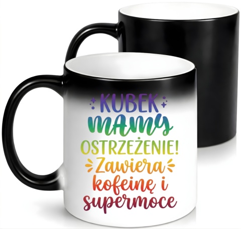 Kubek magiczny z nadrukiem prezent dla MAMY Dzień Matki Mama Teściowa