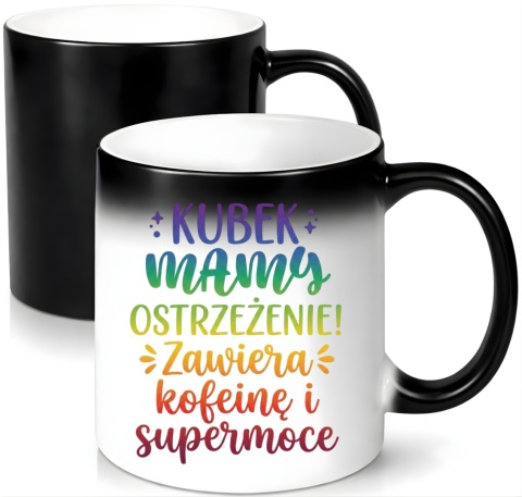 Kubek magiczny z nadrukiem prezent dla MAMY Dzień Matki Mama Teściowa