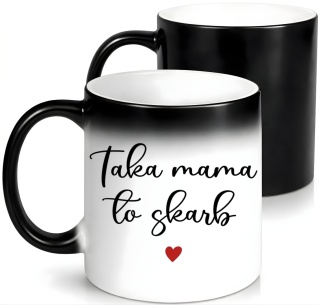 Kubek magiczny z nadrukiem prezent dla MAMY Dzień Matki Mama Teściowa