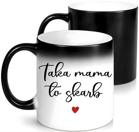 Kubek magiczny z nadrukiem prezent dla MAMY Dzień Matki Mama Teściowa