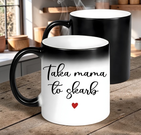 Kubek magiczny z nadrukiem prezent dla MAMY Dzień Matki Mama Teściowa