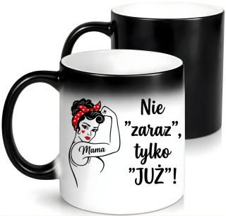 Kubek magiczny z nadrukiem prezent dla MAMY Dzień Matki Mama Teściowa