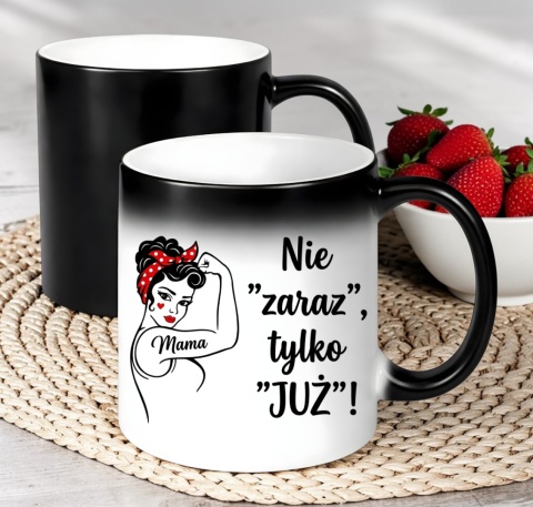 Kubek magiczny z nadrukiem prezent dla MAMY Dzień Matki Mama Teściowa